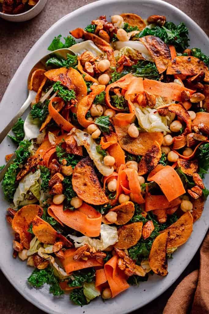 Butternut Squash And Cabbage Salad.
