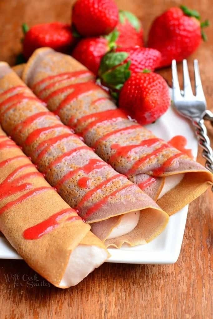 Crepes With Strawberry Mascarpone.