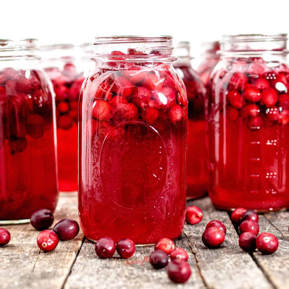 canned cranberry juice.