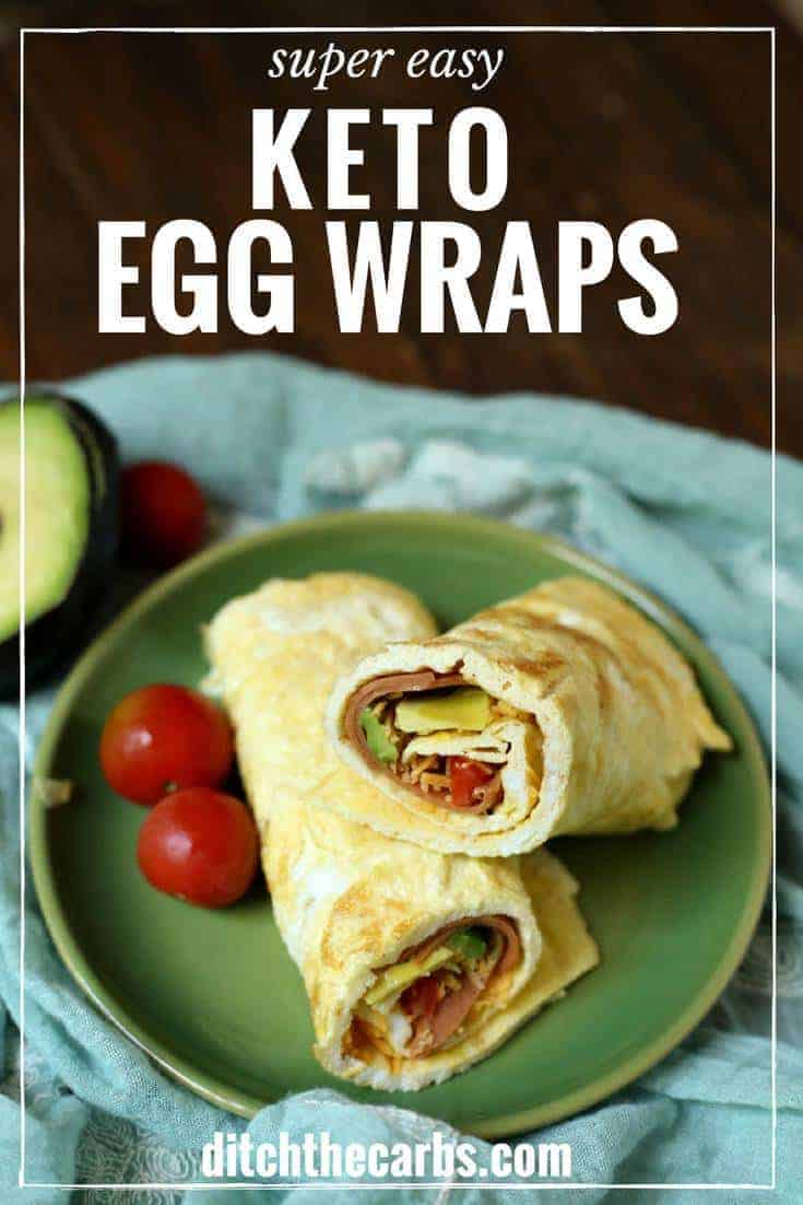 Super easy keto crepini egg wraps.