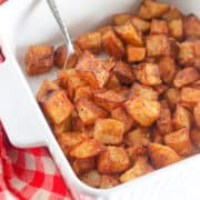 air fryer breakfast potatoes square image.