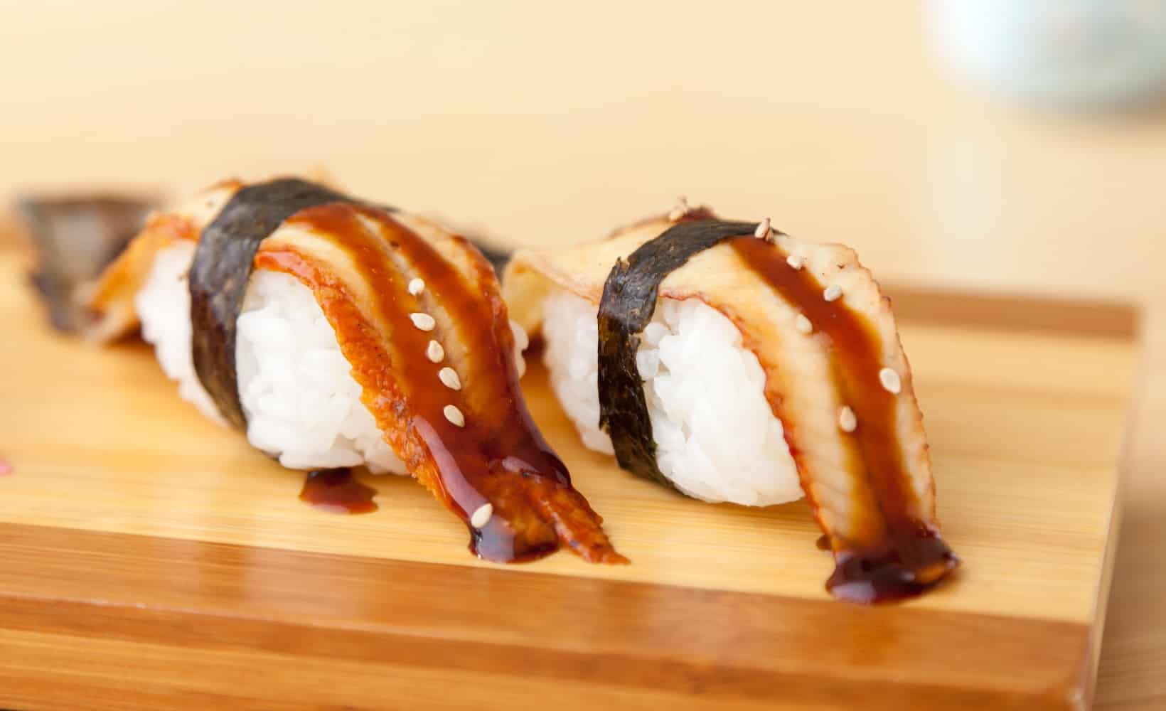 Eel sushi.