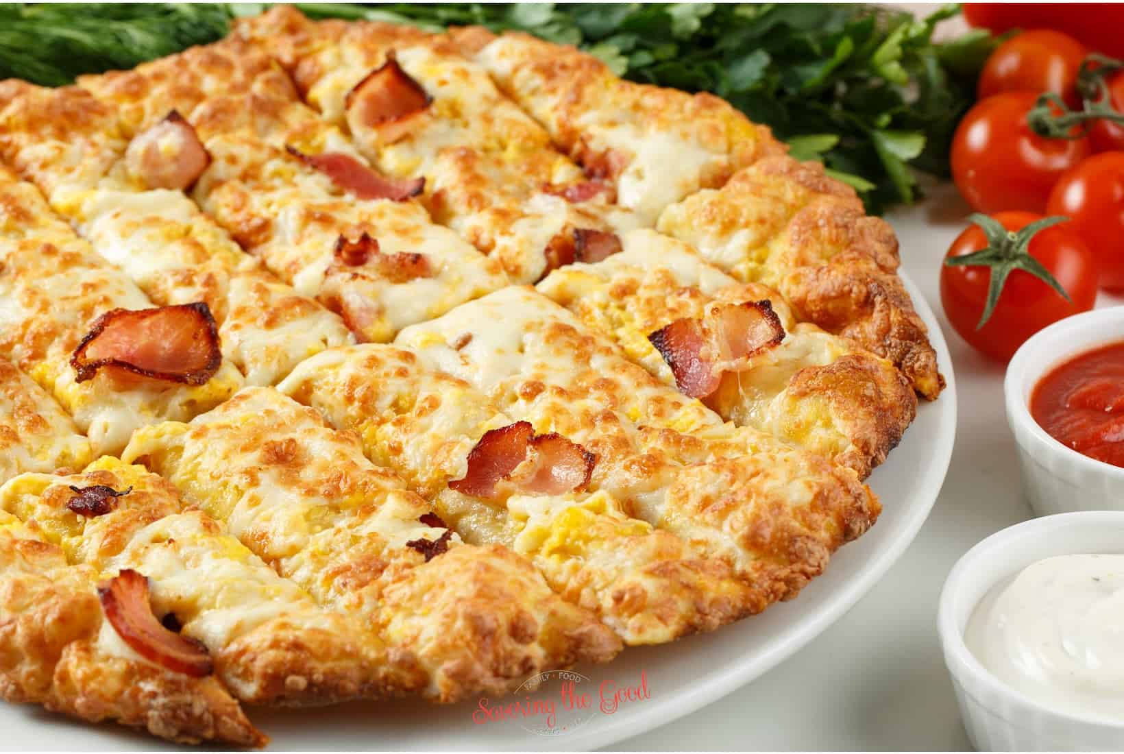 cheesy breadstick.