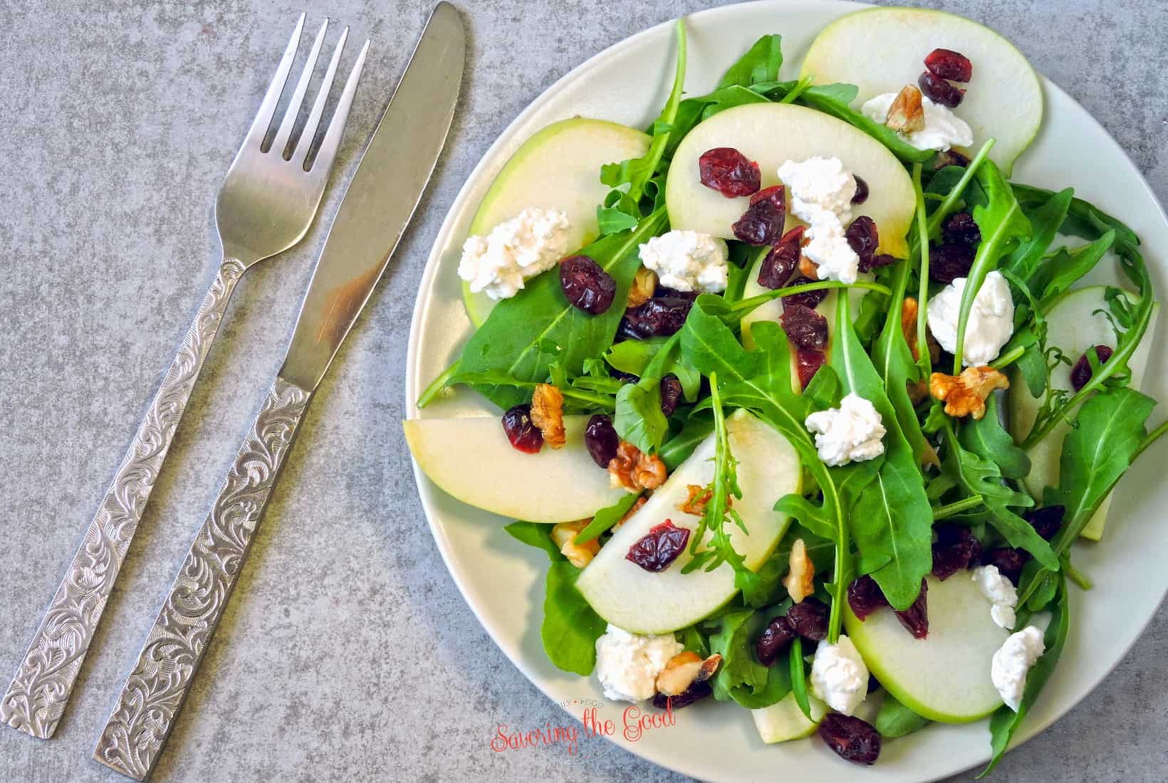 green salad.
