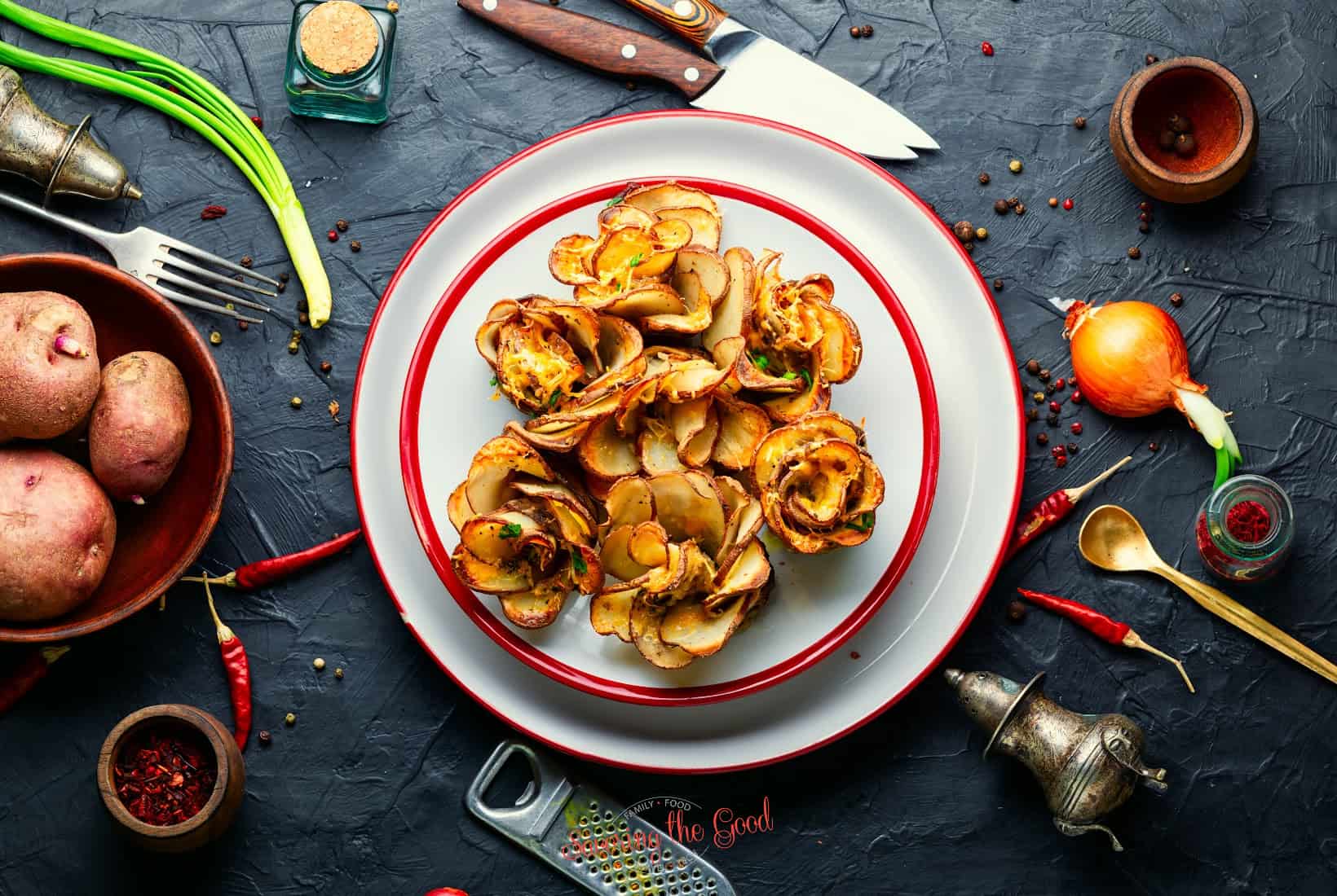 potato skins.