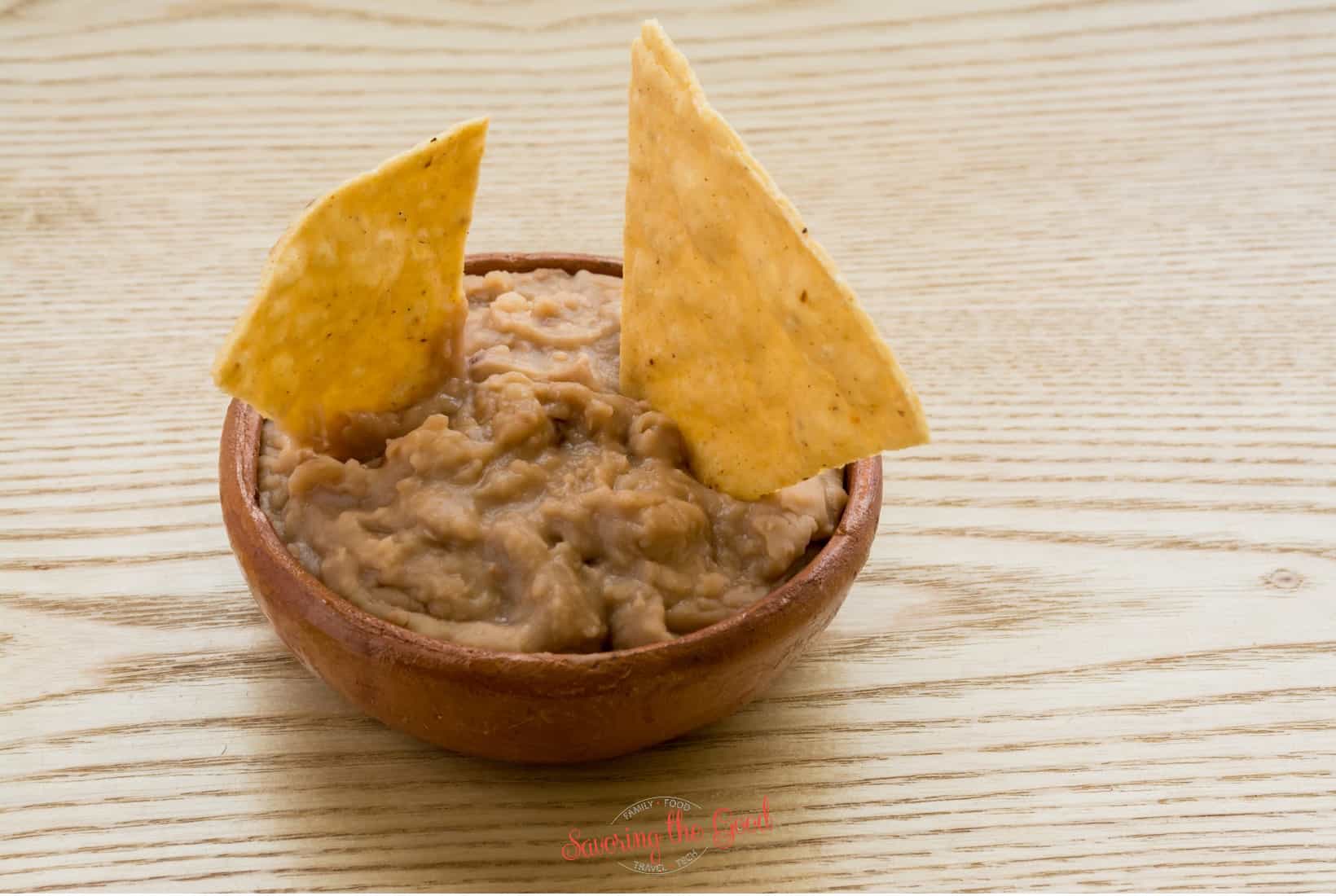 refried beans.