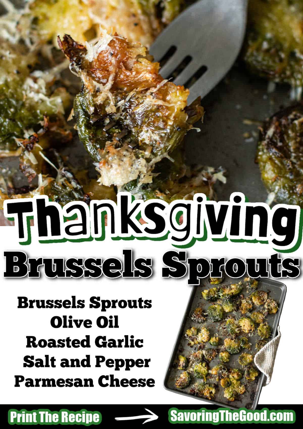 Thanksgiving smashed brussels sprouts.