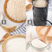 How to make rice flour in 4 steps.
