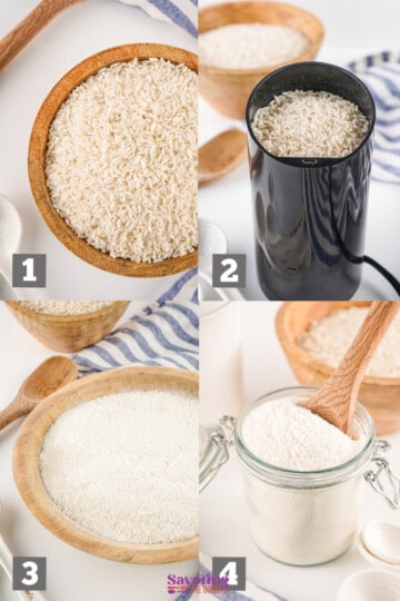 How to make rice flour in 4 steps.